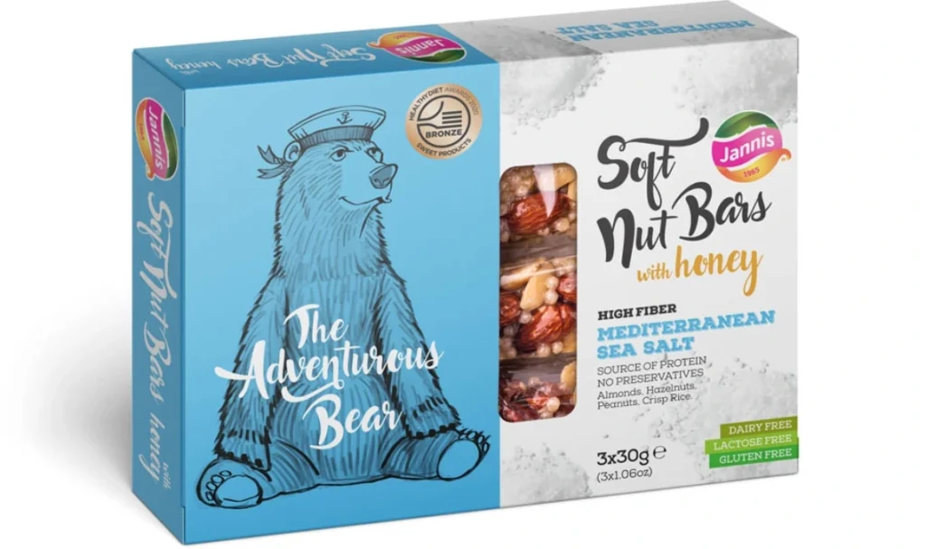 Soft Nut Bar with Honey Mediterranean Sea Salt