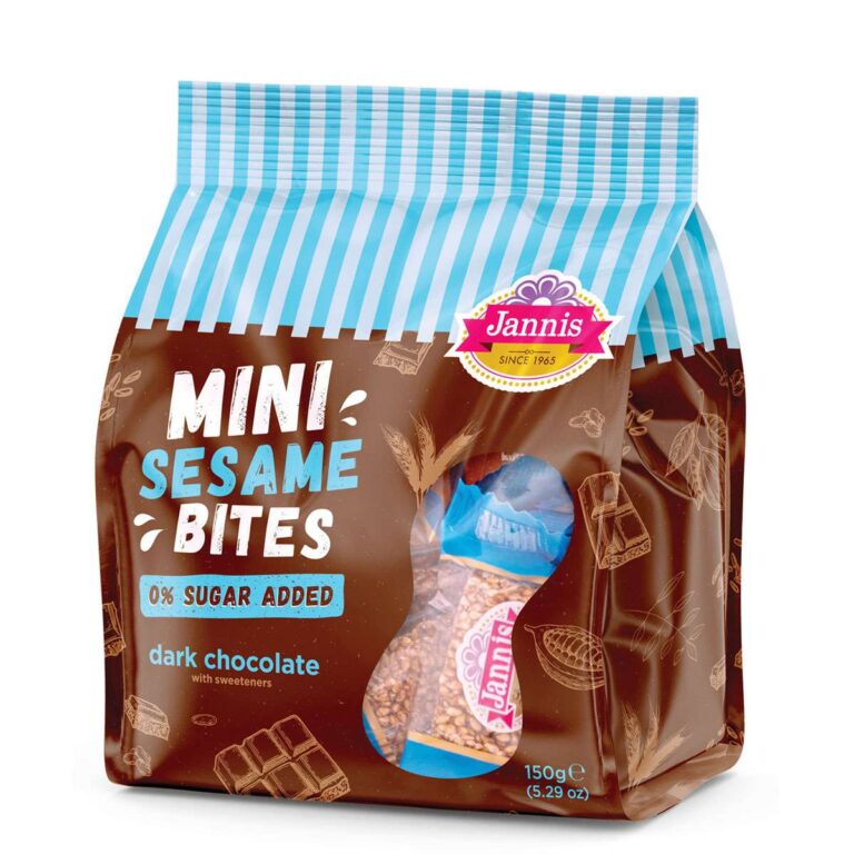 Sesame Bites with Dark Chocolate. 0% sugar added