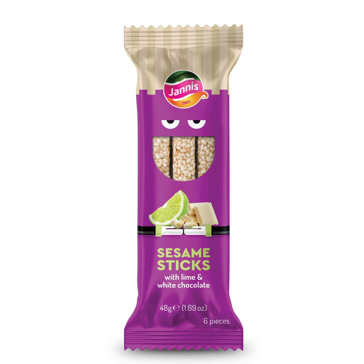 Sesame Sticks with Lime & White Chocolate